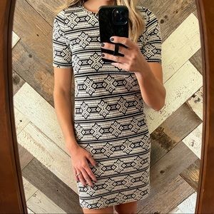 Patterned Shift Dress